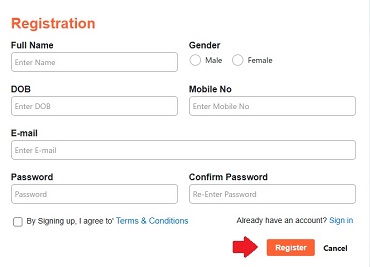 msrtc registration form